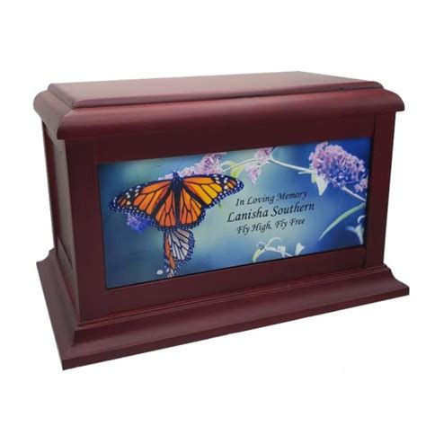 butterfly metal cremation box|Monarch Butterfly Cremation Box for Adult .